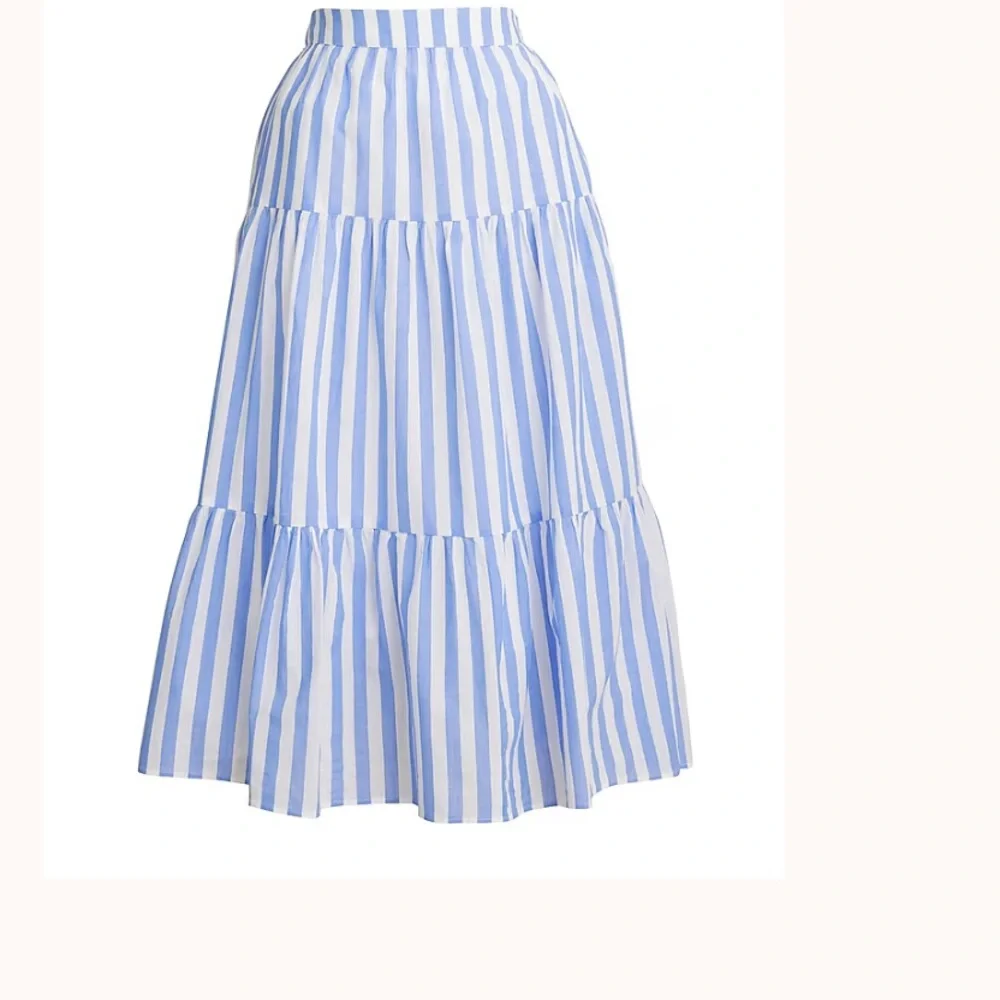 NWT J.Crew Tiered midi skirt (Size small) - Picture 2 of 8